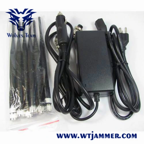 3G/4G High Power Cell Phone Jammer with 6 Powerful Antenna (4G LTE + 4G Wimax)