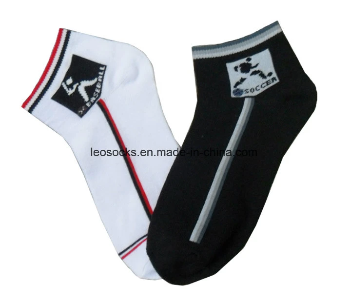 Black Cotton Ankle Socks for Men Athletic Socks