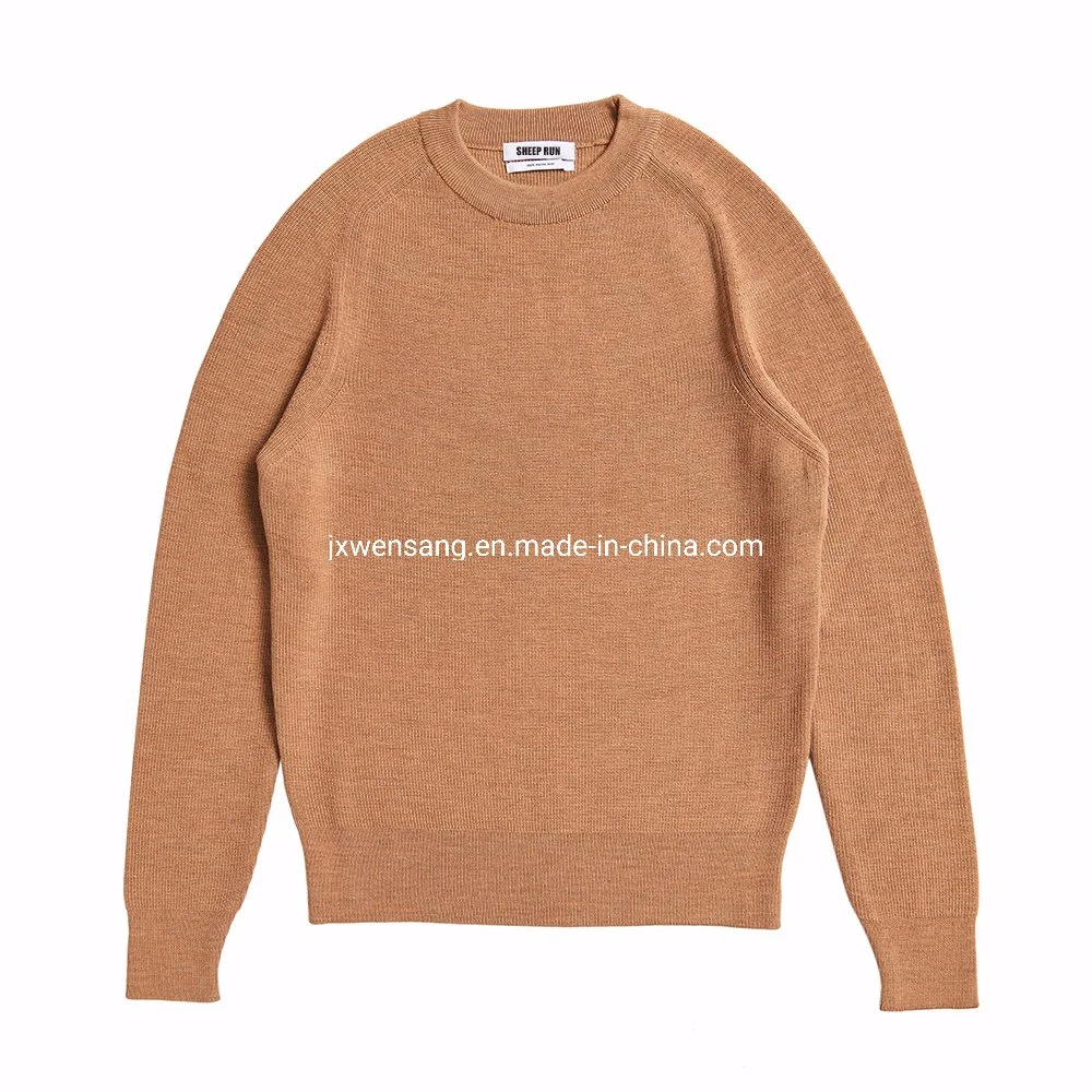 Custom Merino Clothing Women's Pullover 100% Natural Merino Wool Crew Neck Jumper Sweater