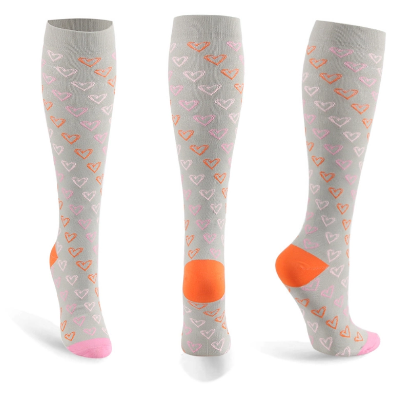 High Quality Material Knee High Breathable Women Compression Socks