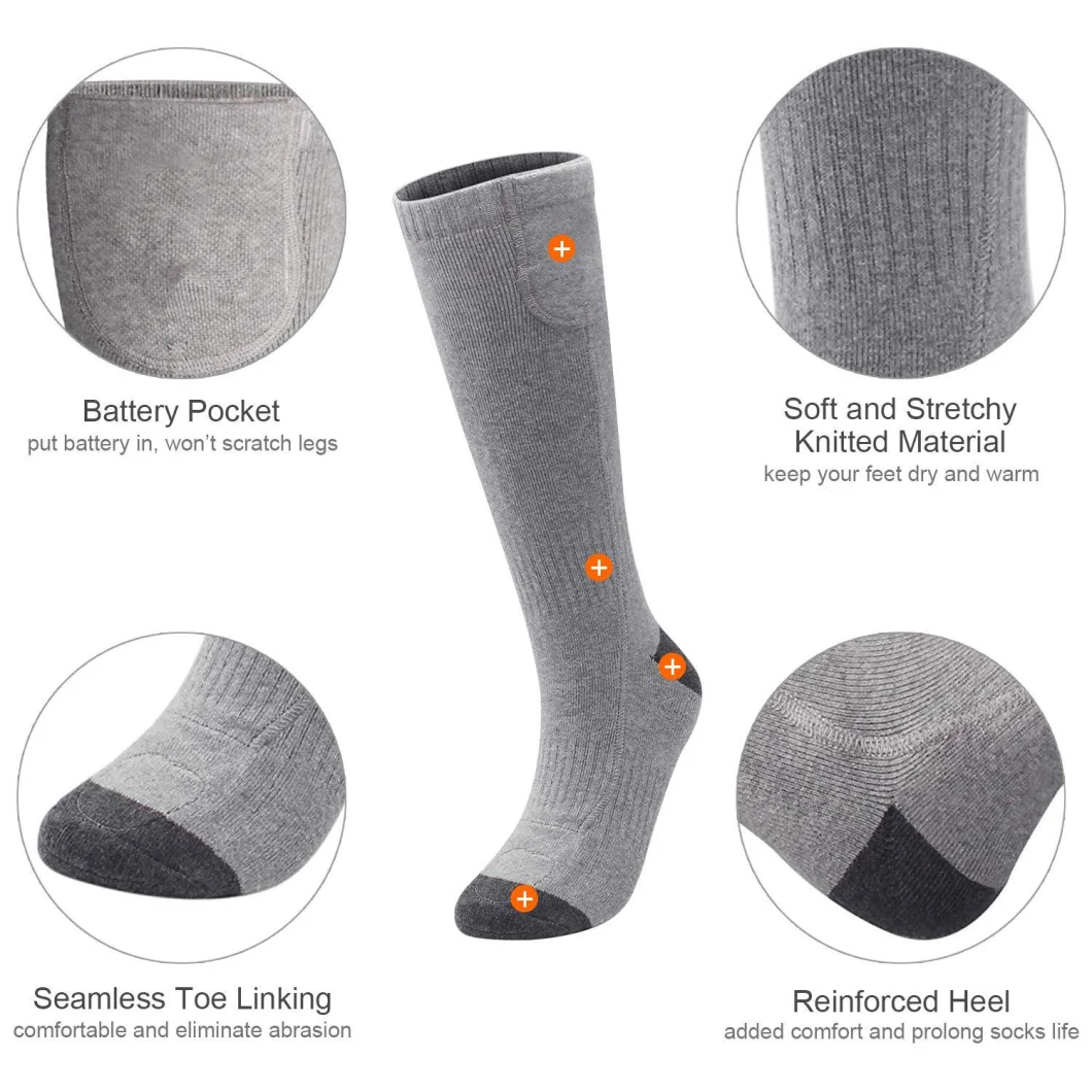 USB Electric Heated Socks Winter Outdoor Working Heating Socks Th13103