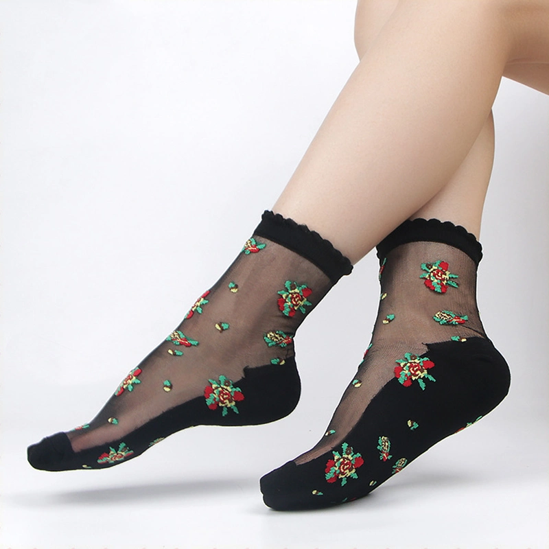 Fancy Style Women Fashion Net Ankle Socks Mesh Ankle Socks