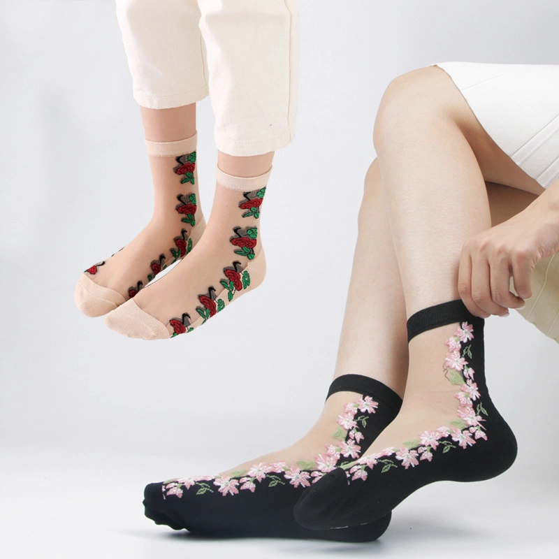 Fancy Style Women Fashion Net Ankle Socks Mesh Ankle Socks