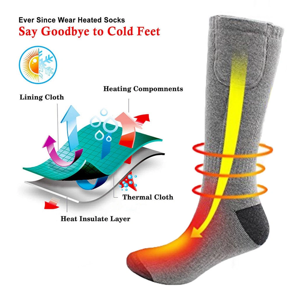 USB Electric Heated Socks Winter Outdoor Working Heating Socks Th13103