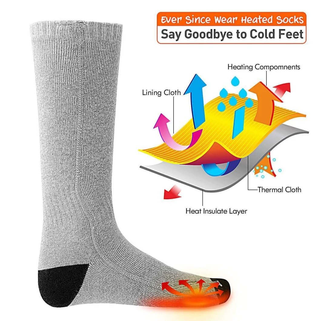 USB Electric Heated Socks Winter Outdoor Working Heating Socks Th13103