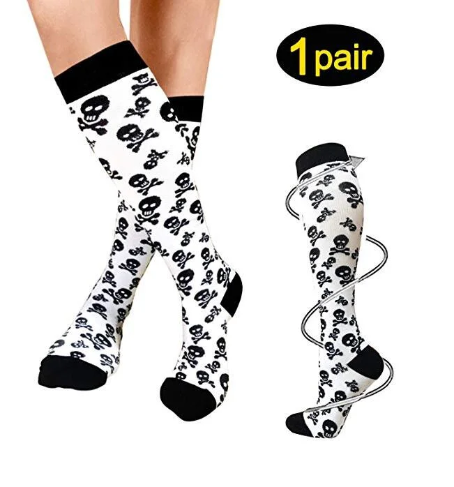 Unisex Long 15-20mmhg Best Medical Nursing Compression Socks for Women and Men