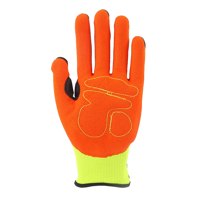 Factory Anti-Slip Gloves, Industrial Anti-Impact Sports Mechanical Latex Safety Work Gloves