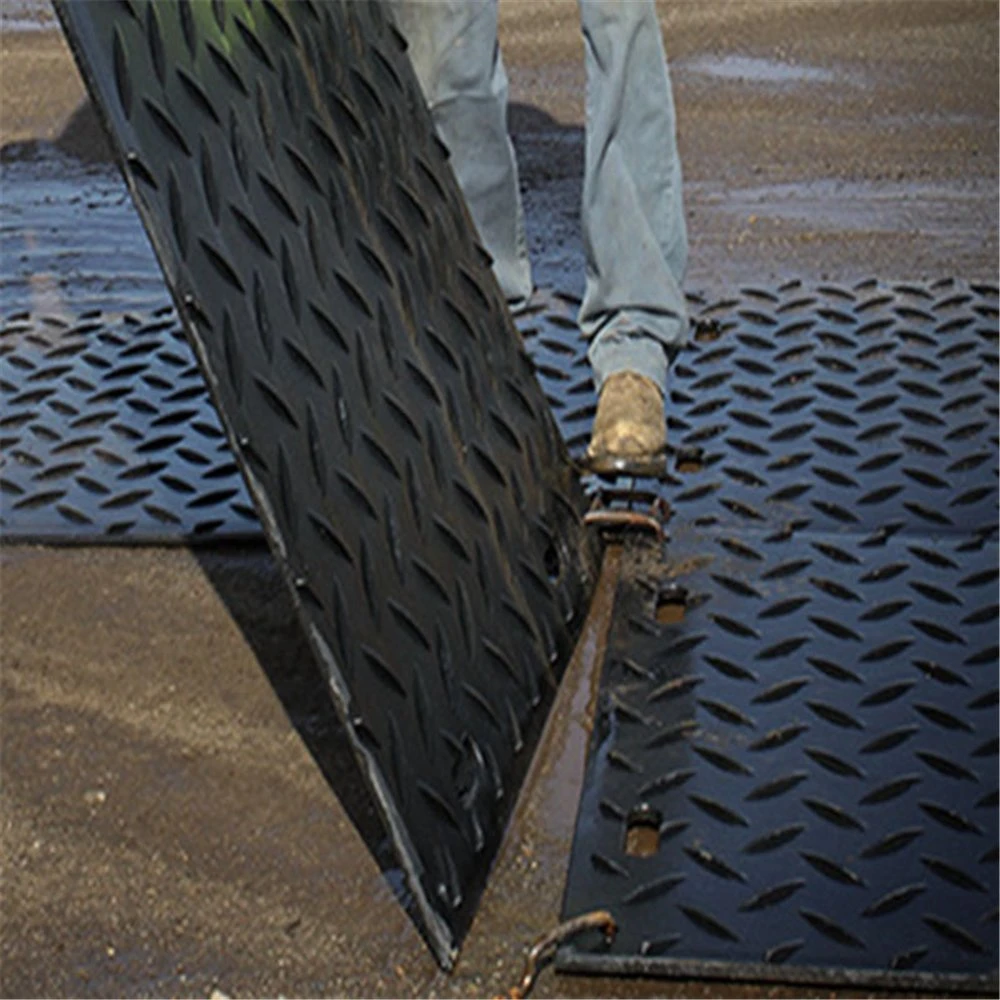 High Tensile Ground Protection Anti-Slip Trackway Sheet Car Anti-Skid HDPE/UHMWPE Road Mat