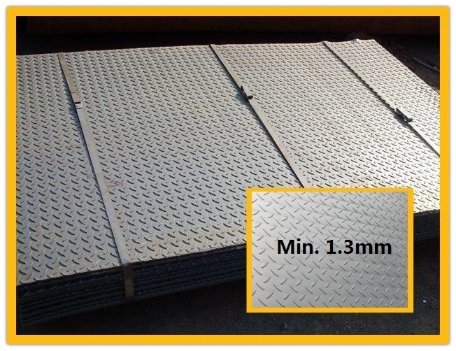 Carbon Structural Ms Mild Steel Plate ASTM A568 A568m SAE1006 SAE1008 Ss400 Checkered Plate