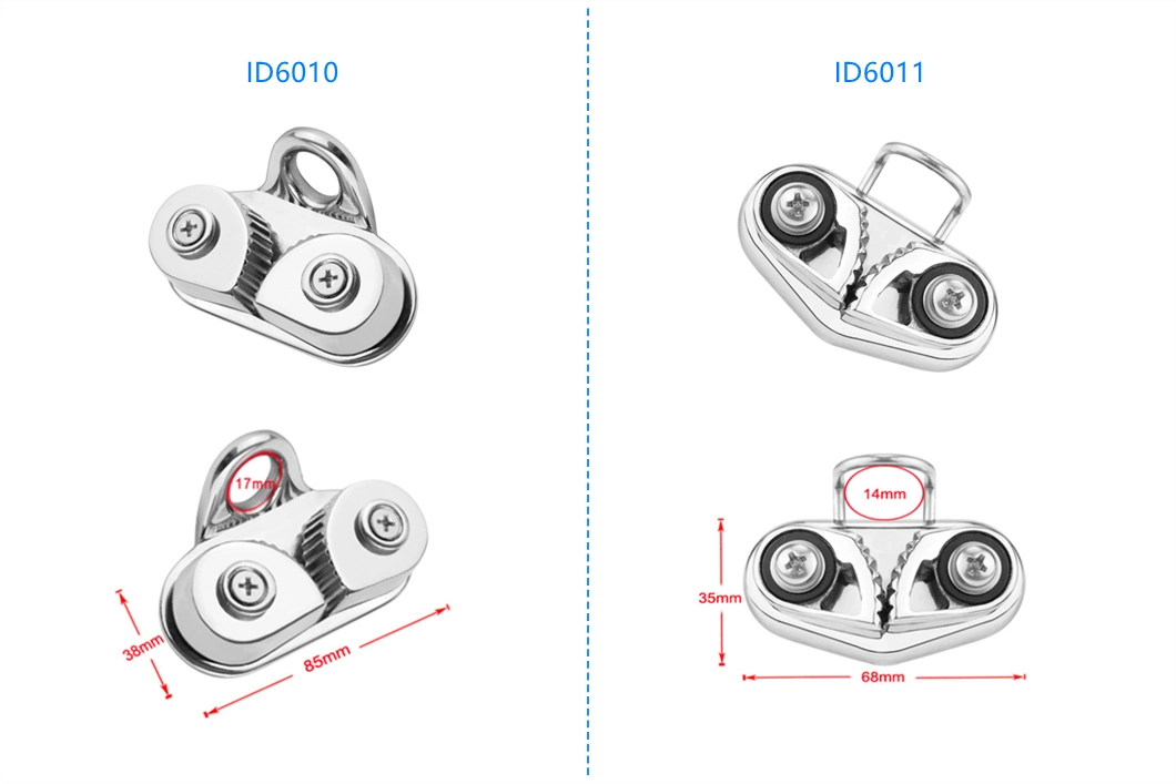 Boat Clam Cleat / Kayak Rope Cleat / Quick Grip Cleat in Stainless Steel Marine Parts