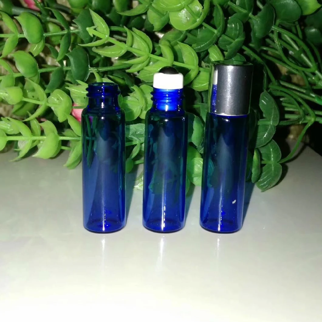 5-10ml Glass Roller Ball Perfume Bottles, Cobalt Blue, Amber, Clear Color Bottles