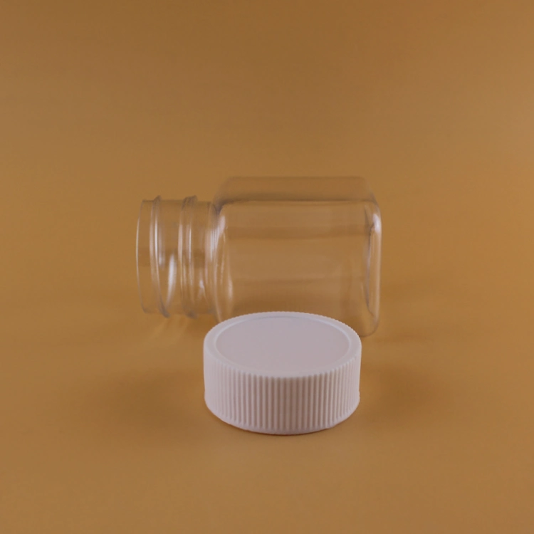 Hot Sell Small Clear Square Plastic Pill Bottles for Sale