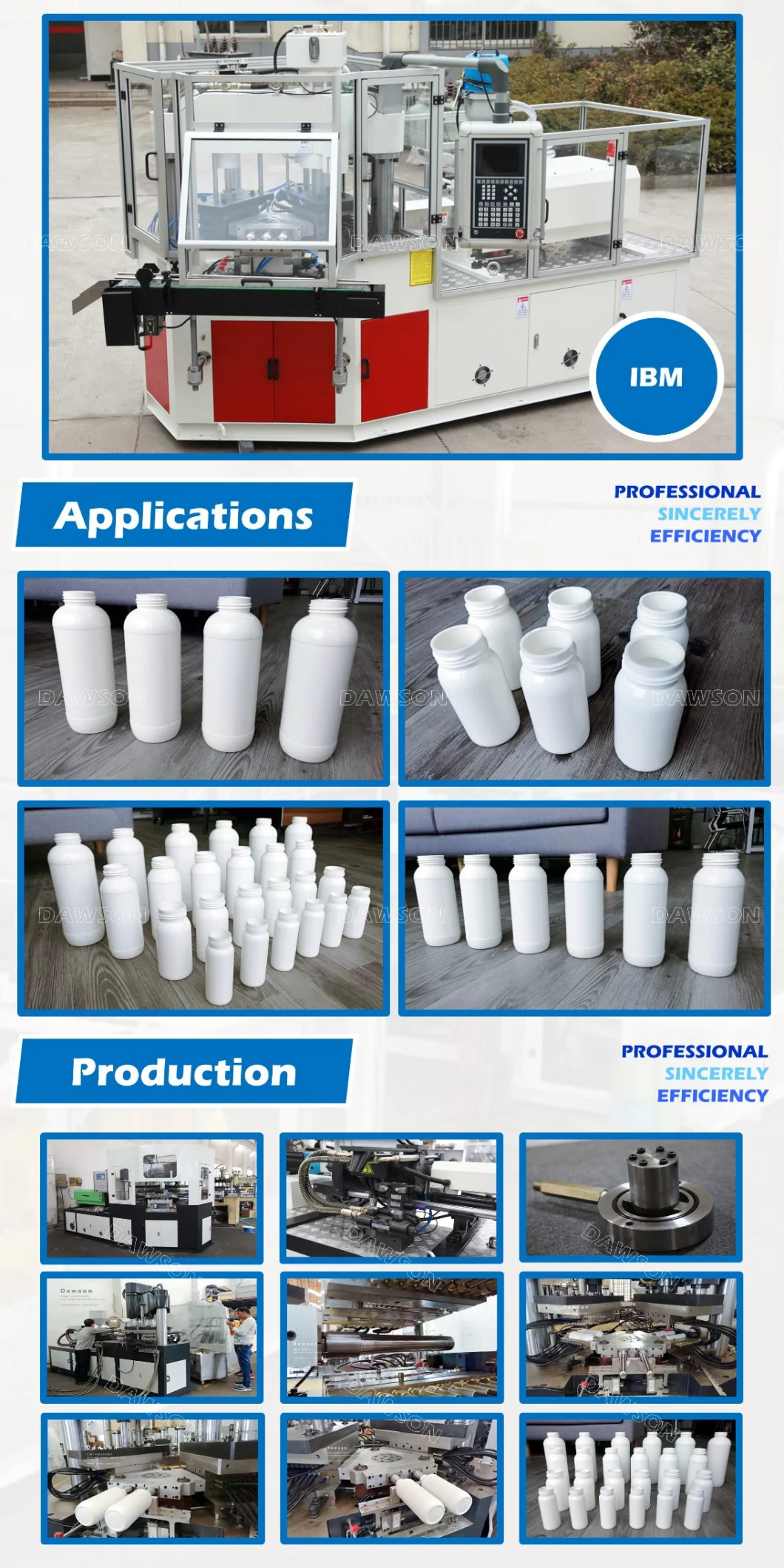 Injection Molding Machine for HDPE LDPE Medicine Bottle