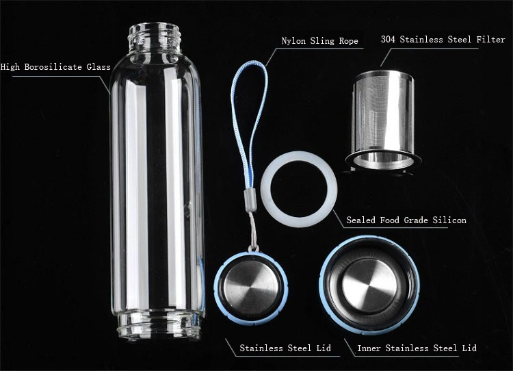 Water Bottle, Cup, Drinking Bottle, 550ml Water Bottle, Glass Bottle