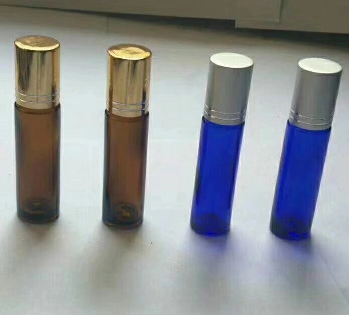 5-10ml Glass Roller Ball Perfume Bottles, Cobalt Blue, Amber, Clear Color Bottles