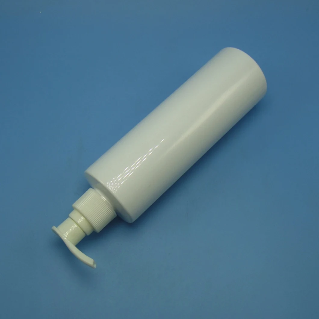 Hot Sale 250ml Pet Bottle, 8 Oz Pet Bottle Cylinder White Bottle with Lotion Pump