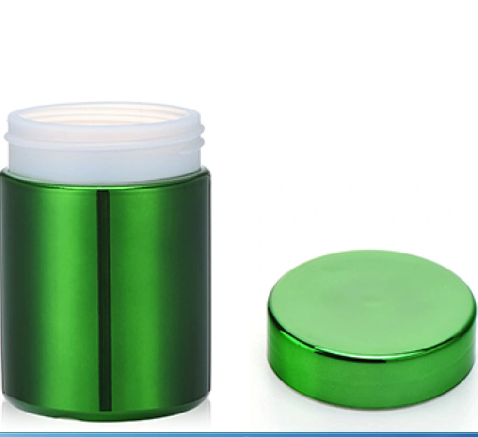 8oz/250ml Plastic Pill Chrome Bottle