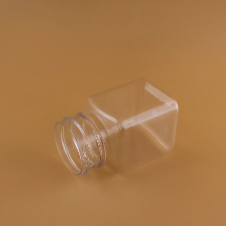 Hot Sell Small Clear Square Plastic Pill Bottles for Sale