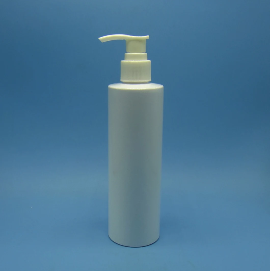 Hot Sale 250ml Pet Bottle, 8 Oz Pet Bottle Cylinder White Bottle with Lotion Pump