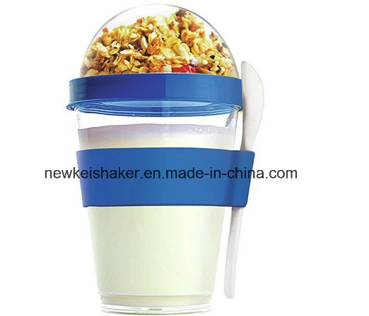 New 600ml Pill Organizer Protein Shaker Bottle with Pill Container