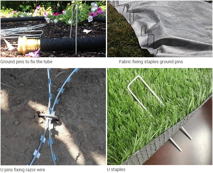 Steel U Staples U Pins for SOD Pins and Ground Staples