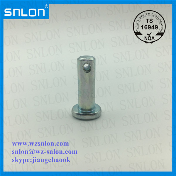 White Zinc Galvanized Clevis Pin Metal Pin Steel Pin