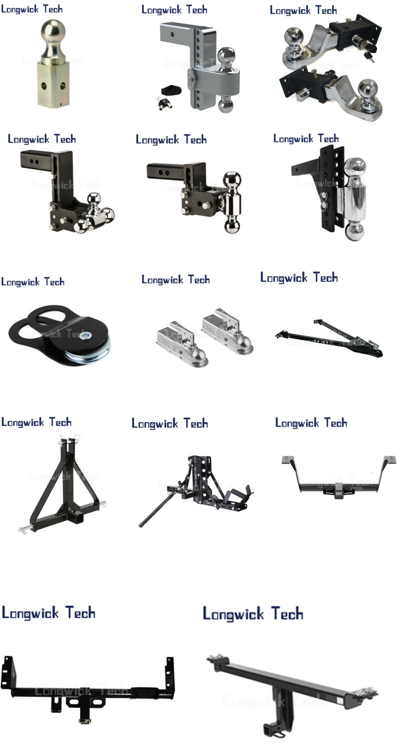 Trailer Receiver Chrome Plated Tow Hitch Towing Drawbar Ball