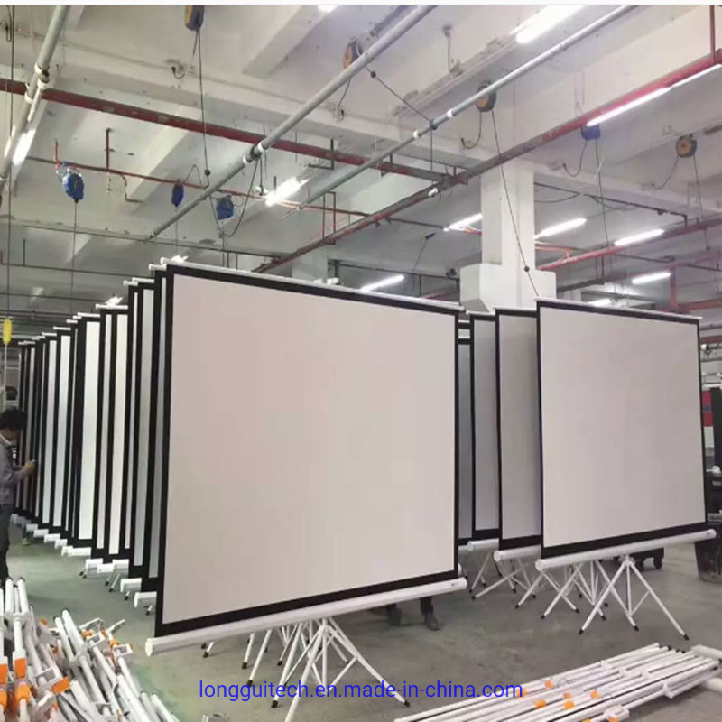 Support Projection Screen HD Screen White Plastic Projection Screen