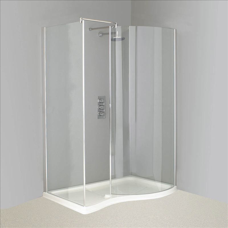 Tempered Shower Screen Flat or Curved Glass