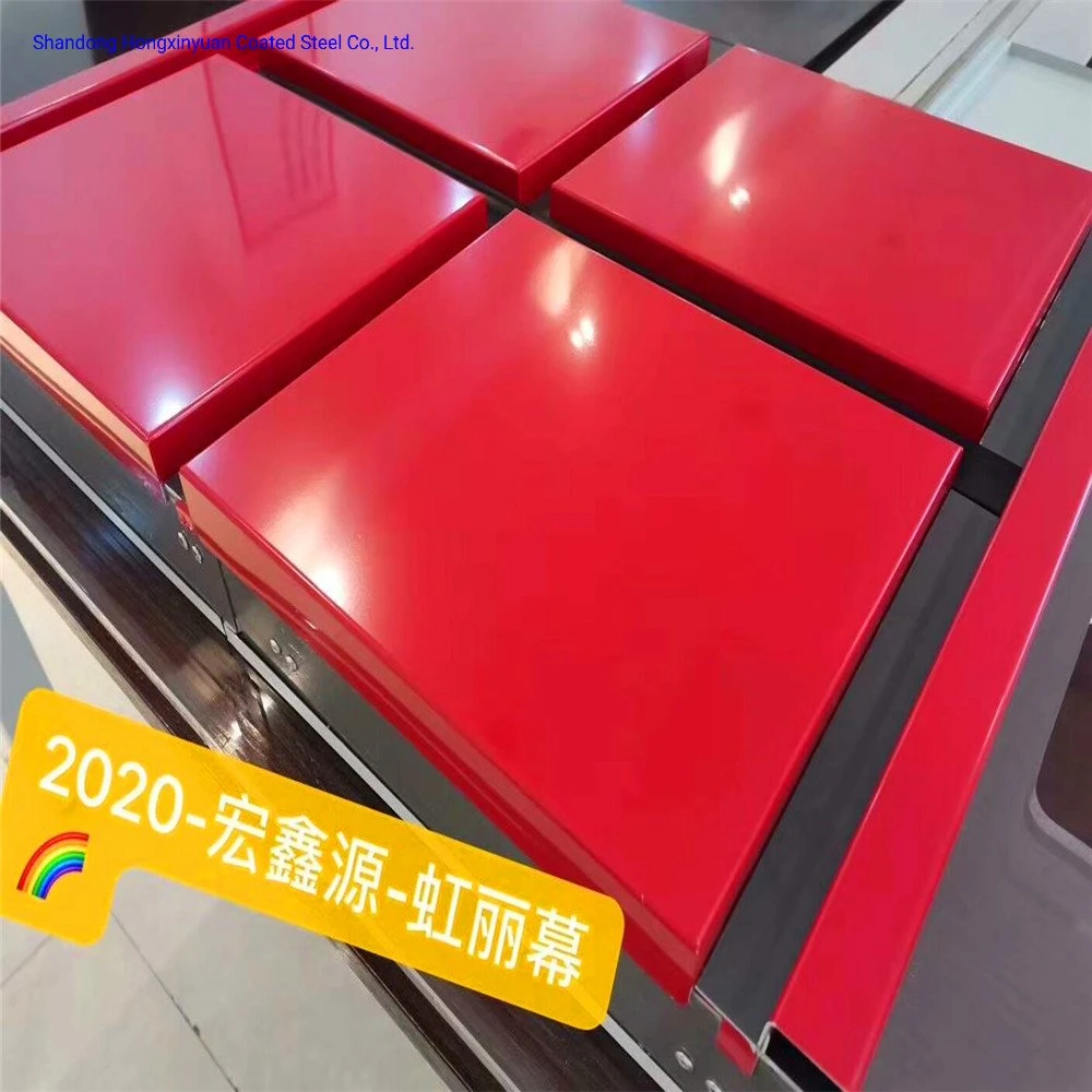 Colorful Metal Curtain Wall Panel with Fibreglass/Rock Wool