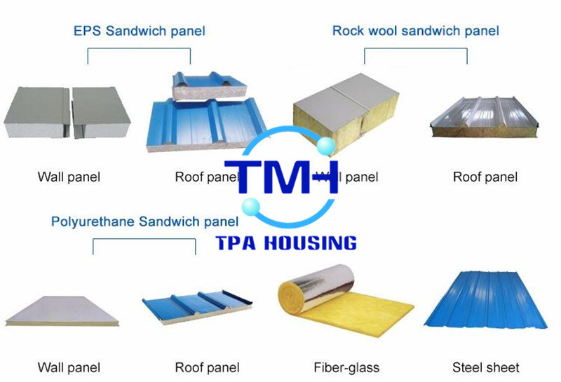 Steel Sandwich Panel Steel Structure Workshop with Steel Building Garage