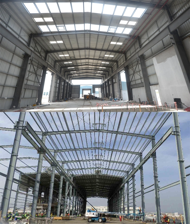 Low Cost Ready-Made Clear Span Auto Fabrication Free Autocad Drawing Steel Structure Layout Design Workshop