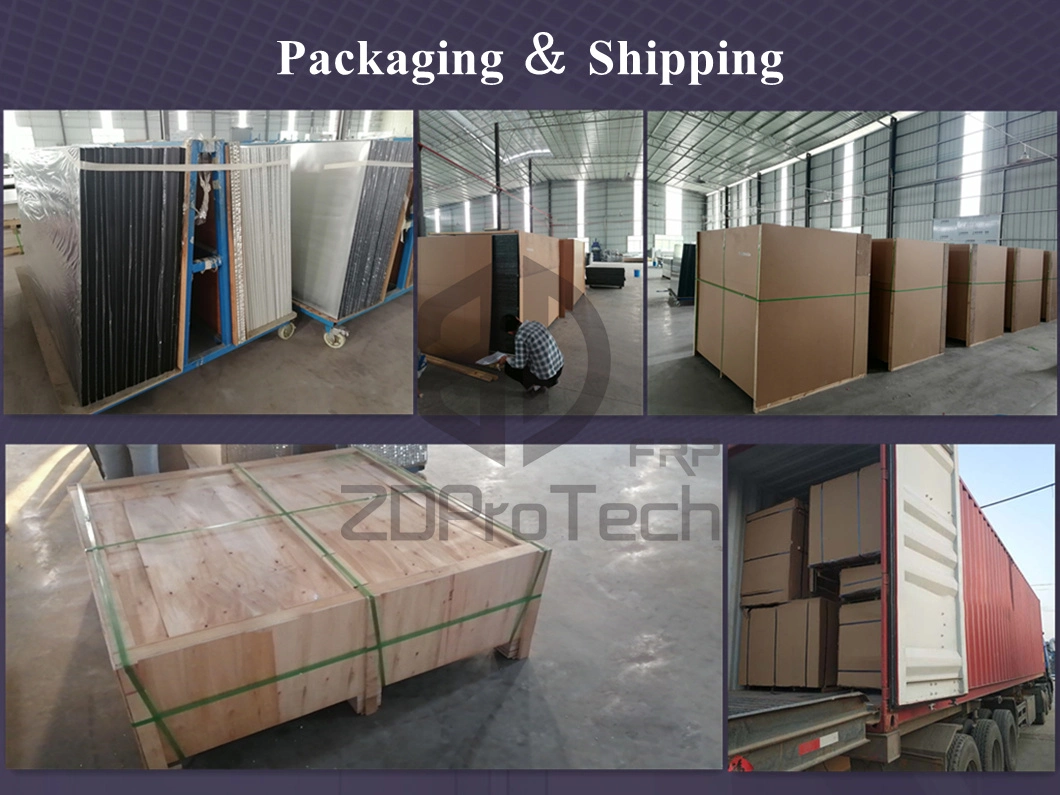 Insulated FRP Sandwich Wall Panel, Anti-Corrosion GRP Fiberglass XPS PU Foam Composite Panel.