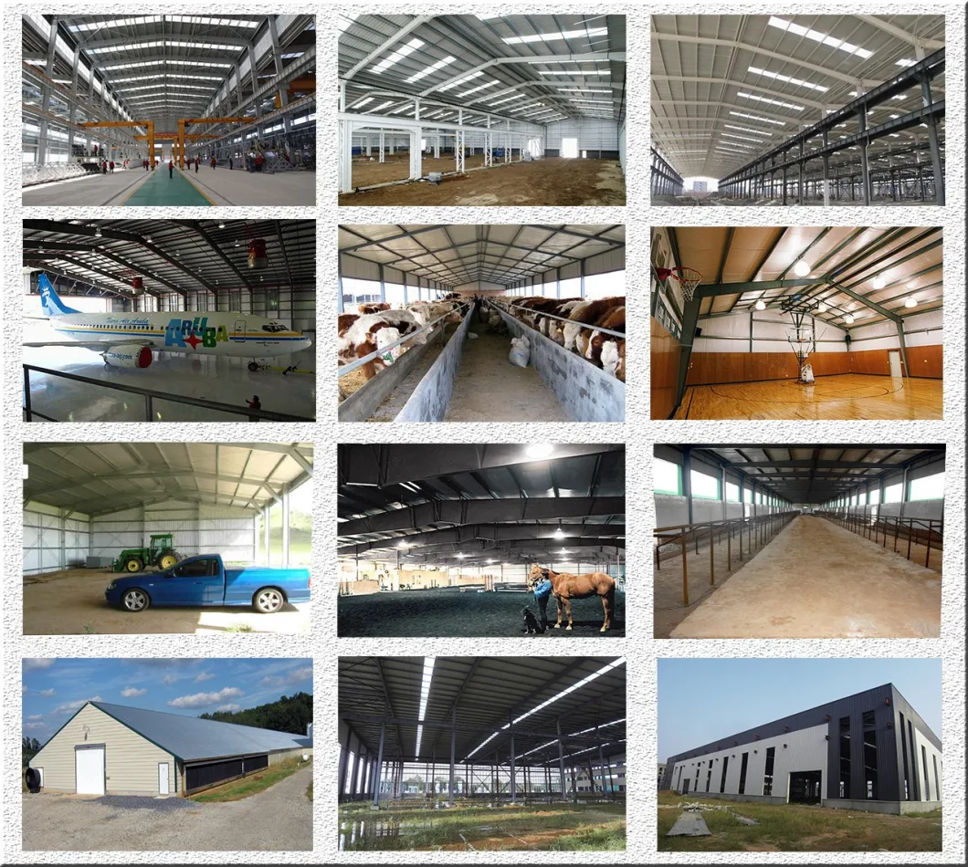 China Light Industrial Prefabricated Steel Structure Building/Warehouse/Workshop/Garage/Frame Construction