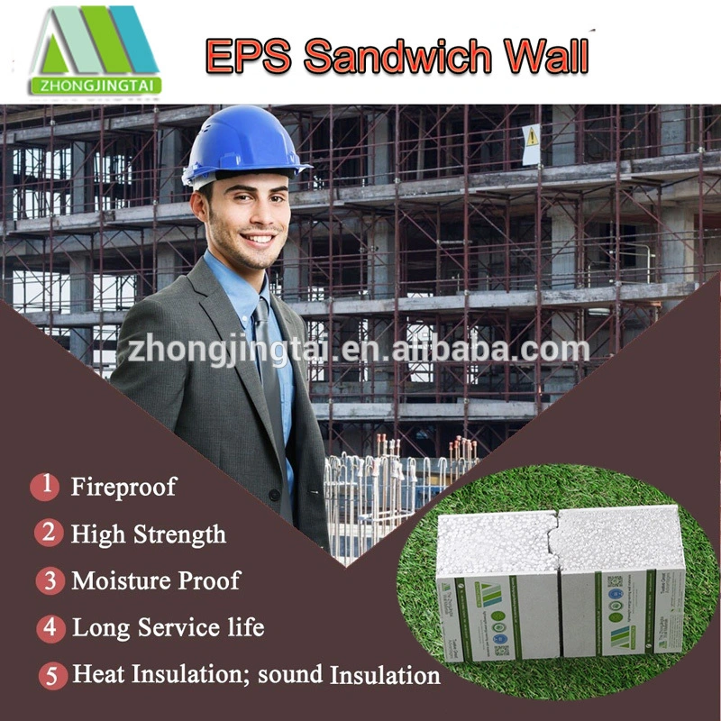 Lightweight Precast Concrete EPS Cement Sandwich Partition Wall Panel