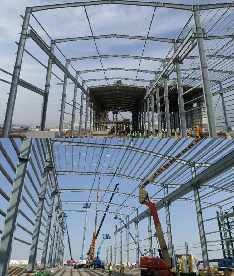 Low Cost Ready-Made Clear Span Auto Fabrication Free Autocad Drawing Steel Structure Layout Design Workshop