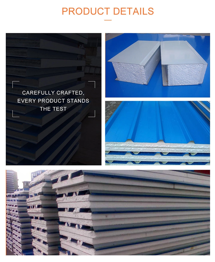 Lightweight/Fireproof EPS Cement Sandwich Panel Wall Panel for Interior Wall Exterior Wall