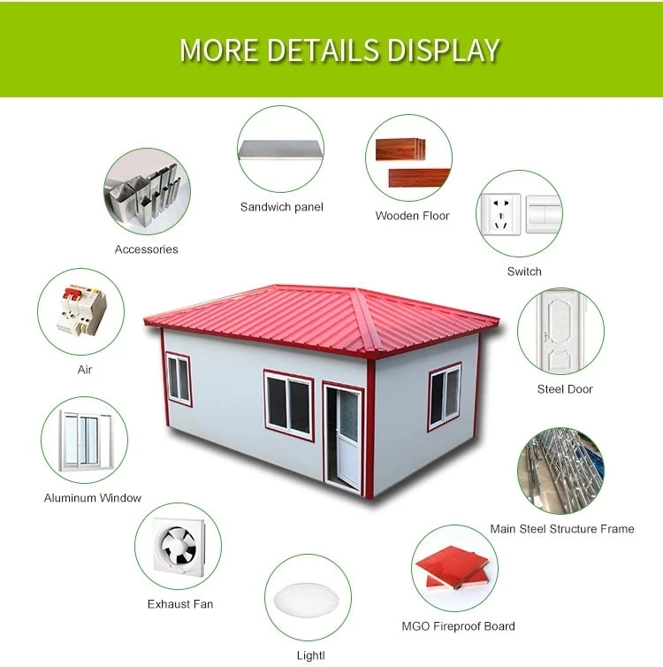 Move-in Sandwich Panel Steel Structure Container House/Sandwich Panel House 20FT Container House Container Living Homes