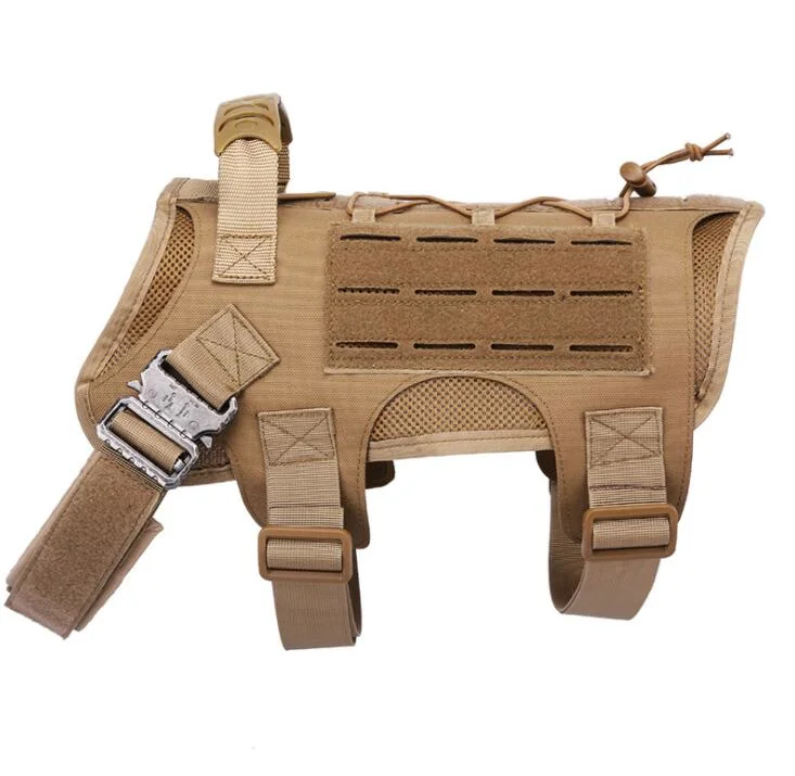 Tactical Dog Training Vest Harness with Mesh Padding