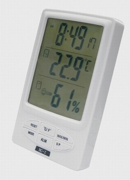 Digital Thermohygrometer Indoor LCD Electronic Digital Temperature Humidity Meter Digital Thermometer Alarm Clock Weather Station