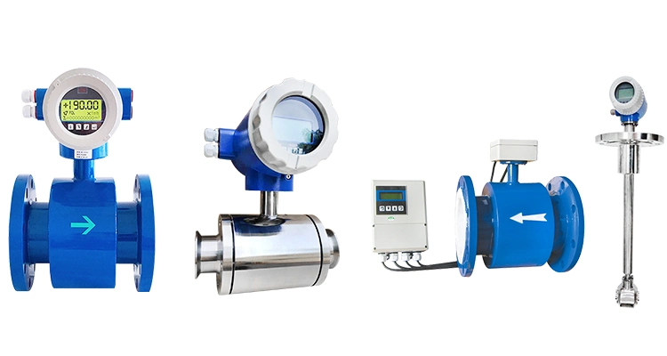 Water Flow Sensor Hydrochloric Acid 4 Inch Electromagnetic Flowmeter