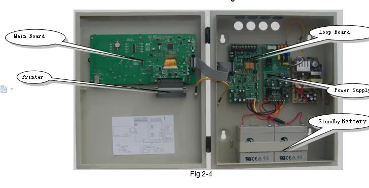 RS485 LCD Display Alarm Sensor for Addressable Fire Alarm Control Panel System