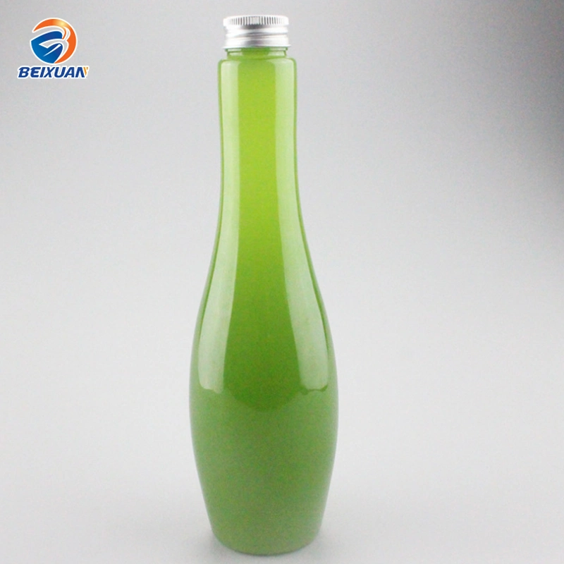 300ml 500ml Bowling Shape Bottle Long Neck Bottle Plastic Water Wine Bottle