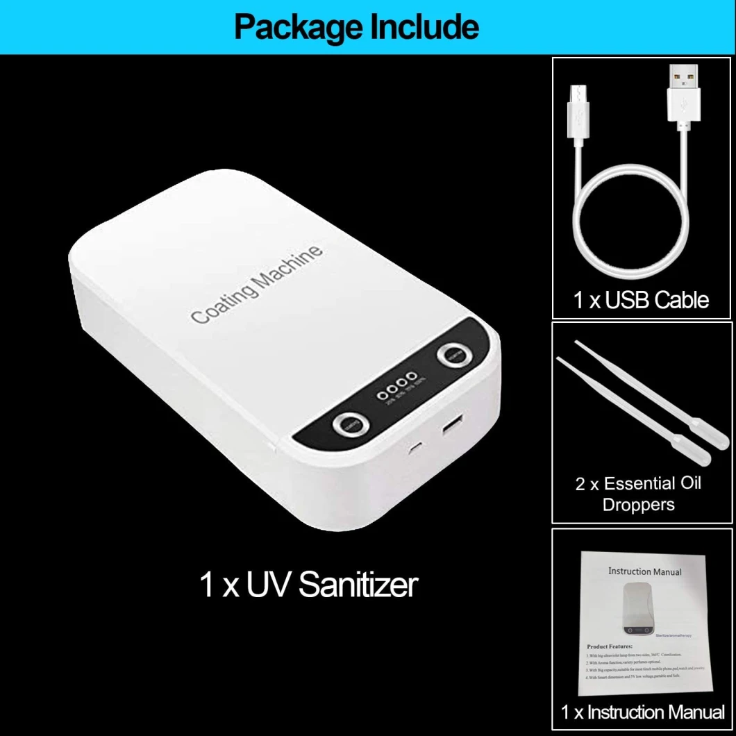 Portable Smartphone Sterilizer Cleaner Station - Multi-Function Pacifier Disinfection Box