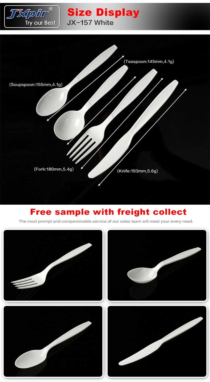 Promotion Gift Set Cutlery, Plastic Handle Flatware, Disposable Cutlery with Plastic Handle