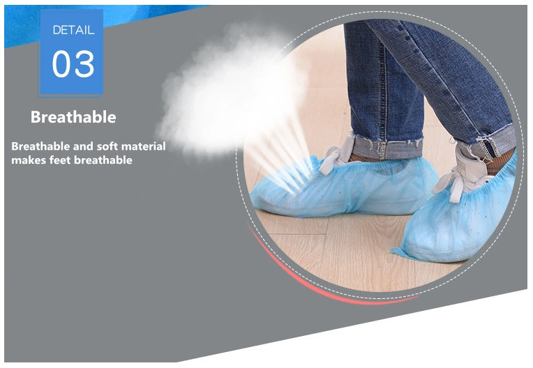 Disposable PP Non Woven Anti-Skid Shoe Cover Protective Dustproof Boot Covers