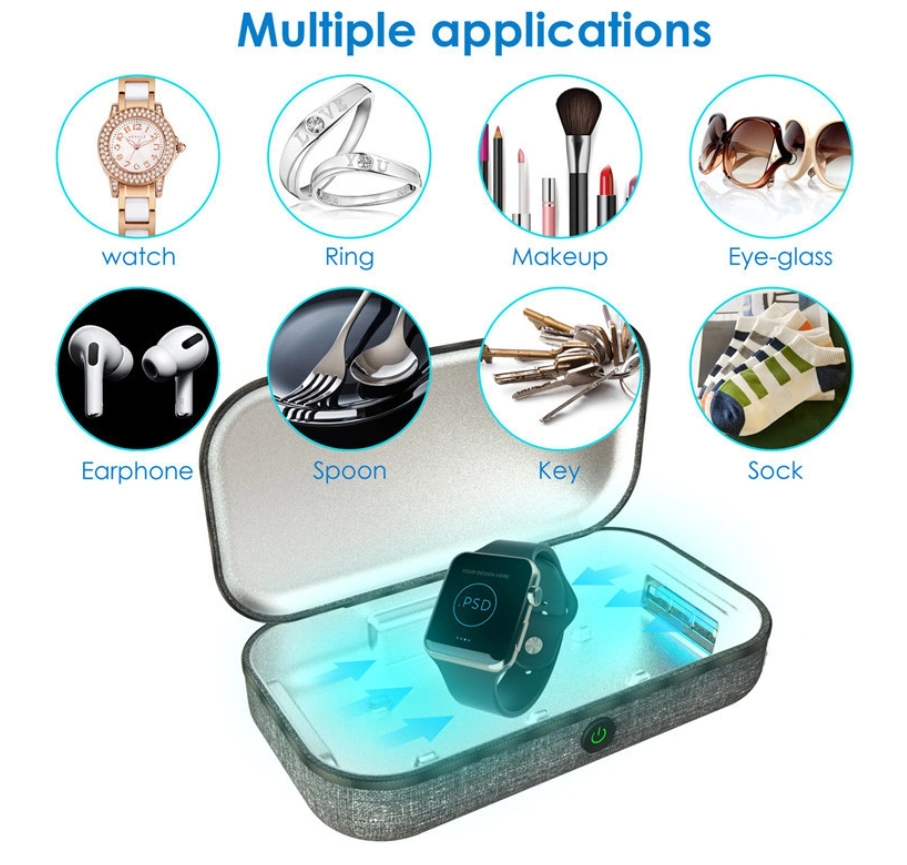 Foldable UV Disinfection Bag for Baby Bottle/Msak/Toothbrush/Beauty Tools/Jewelry/Underwear Sterilization