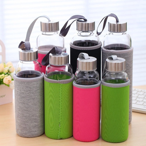 Glass Tea Bottle, Sports Glass Bottle, High Borosilicate Bottle, Glass Juice Bottle, Custom Logo Glass Water Bottle, Eco Friendly Glass Water Bottle