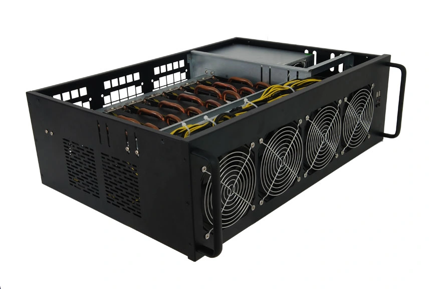 Eth Mining Case 6 8 GPU Mining Rig, Ethereum Mining Case for Antminer S9 D3 L3+, with CPU PSU Case Motherboard Model IC6s IC6se IC847 IC6SD