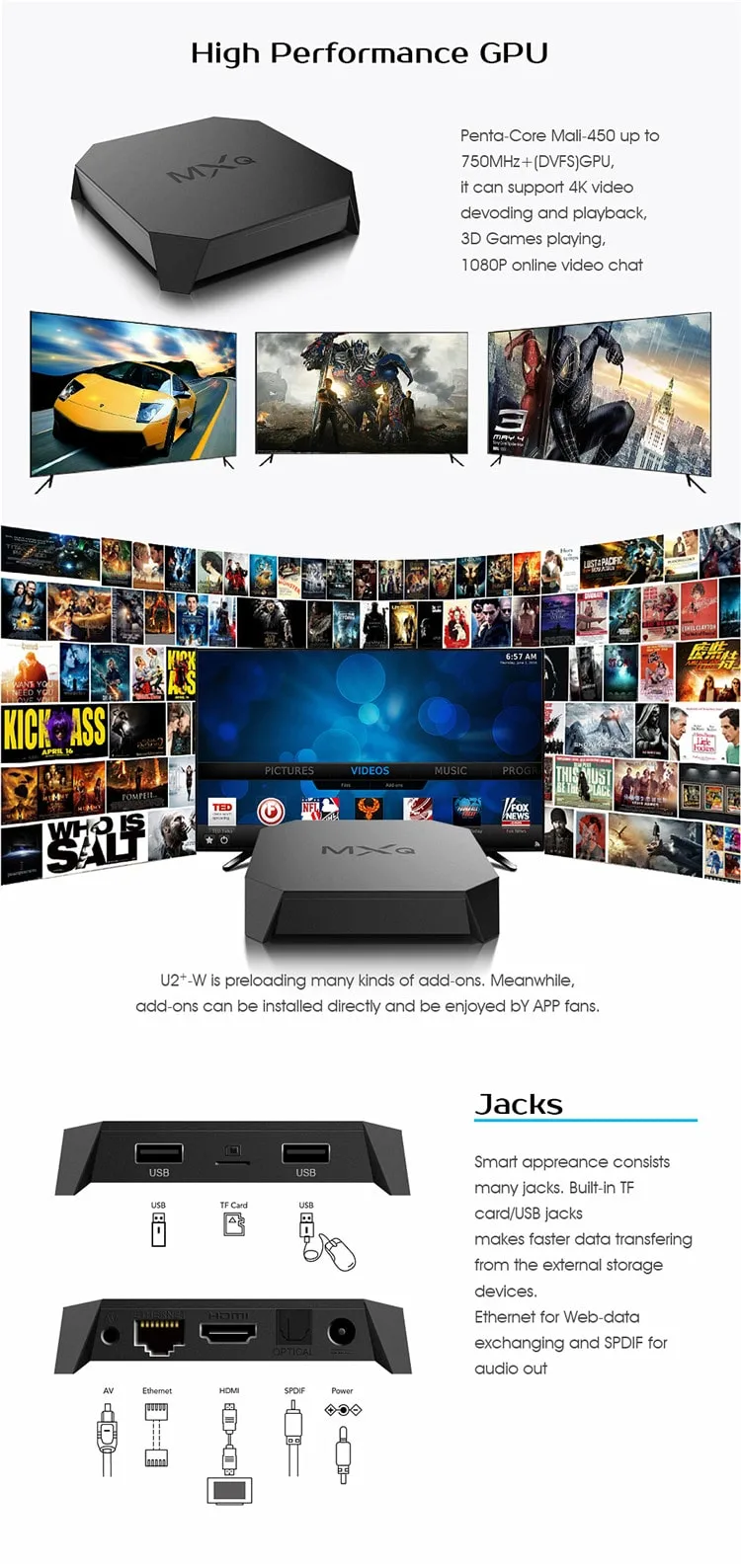 Ota Firmware Update U2+ Amlogic S905W Mxq U2+ Android 7.1 Smart TV Box